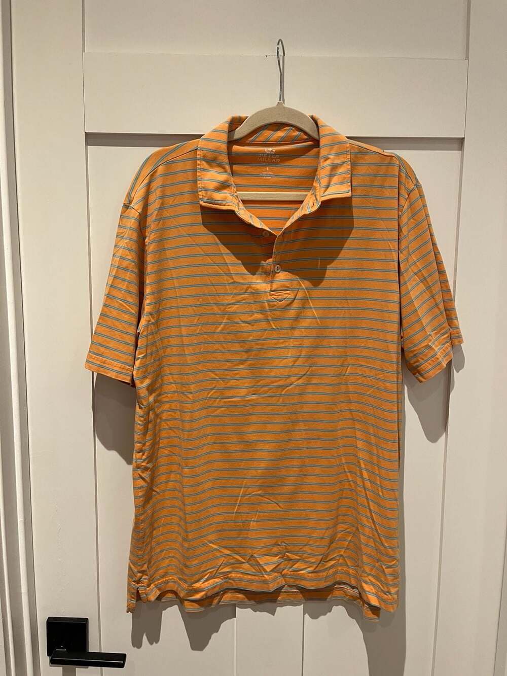 Peter Millar Men's Striped Polo Shirt Size L